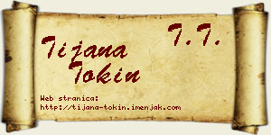 Tijana Tokin vizit kartica